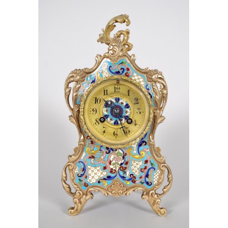 Pendule Napoléon III en cloisonné