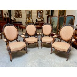 Quatre fauteuils Napoléon III