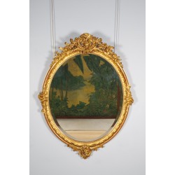 Miroir doré Napoléon III