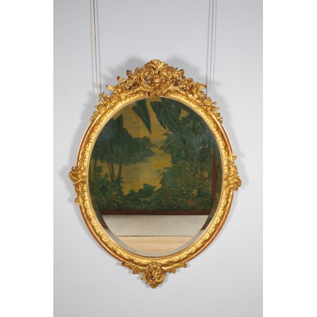 Miroir doré Napoléon III